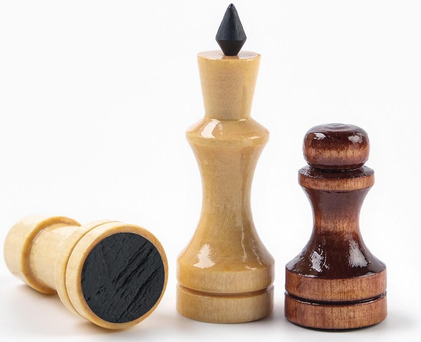 Настольная игра 3 в 1: нарды, шашки, шахматы, 40 х 40 см