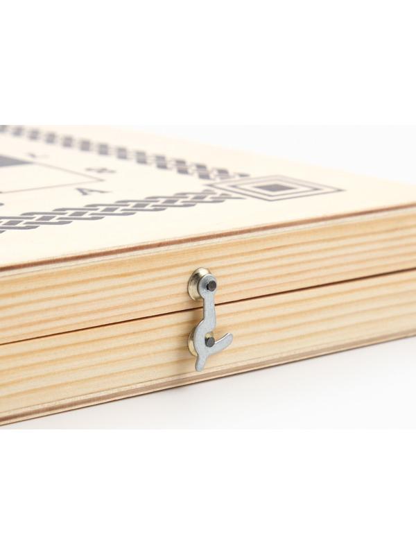 Настольная игра 3 в 1: нарды, шашки, шахматы, 40 х 40 см