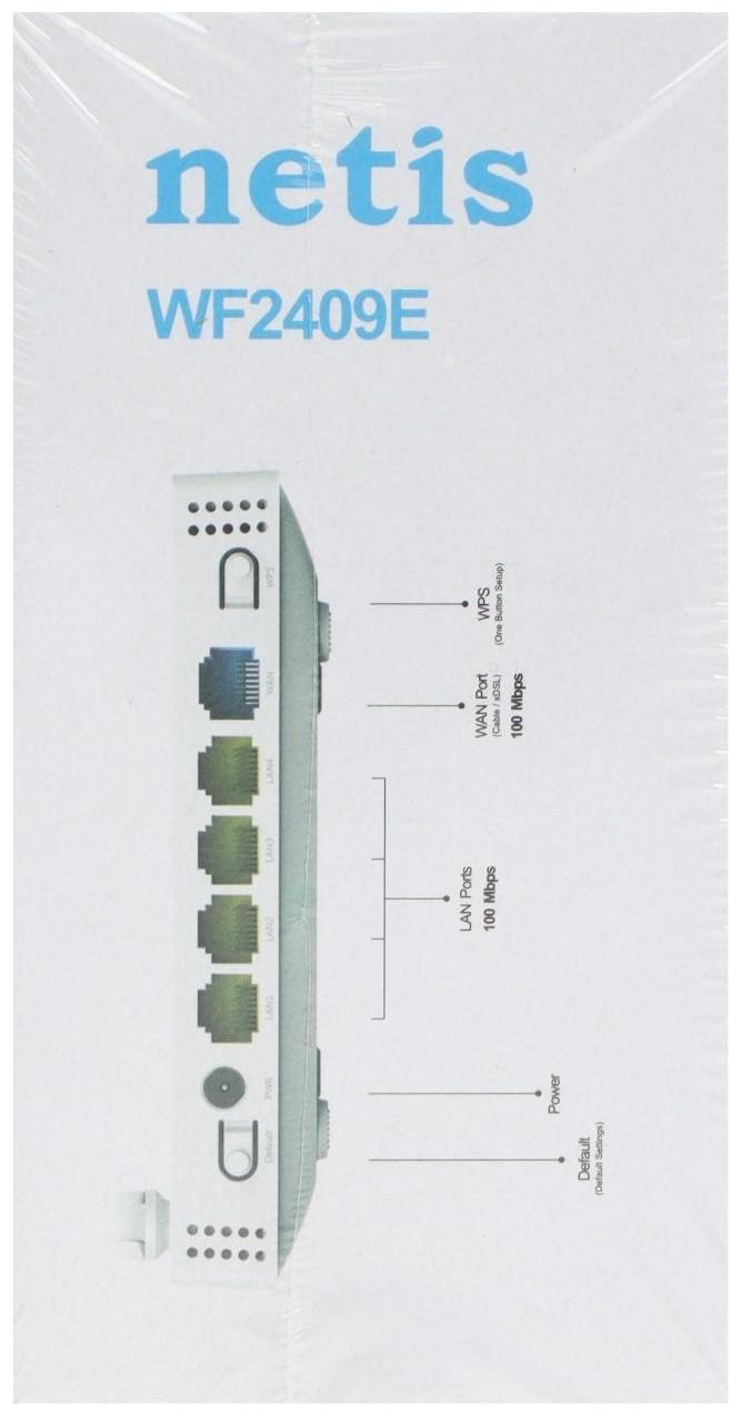 Wi-Fi роутер беспроводной Netis 2409E, белый