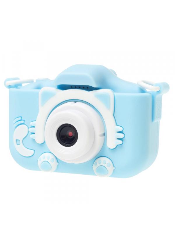 Детский цифровой фотоаппарат с играми и встроенной памятью GSMIN Fun Camera Kitty BT600065