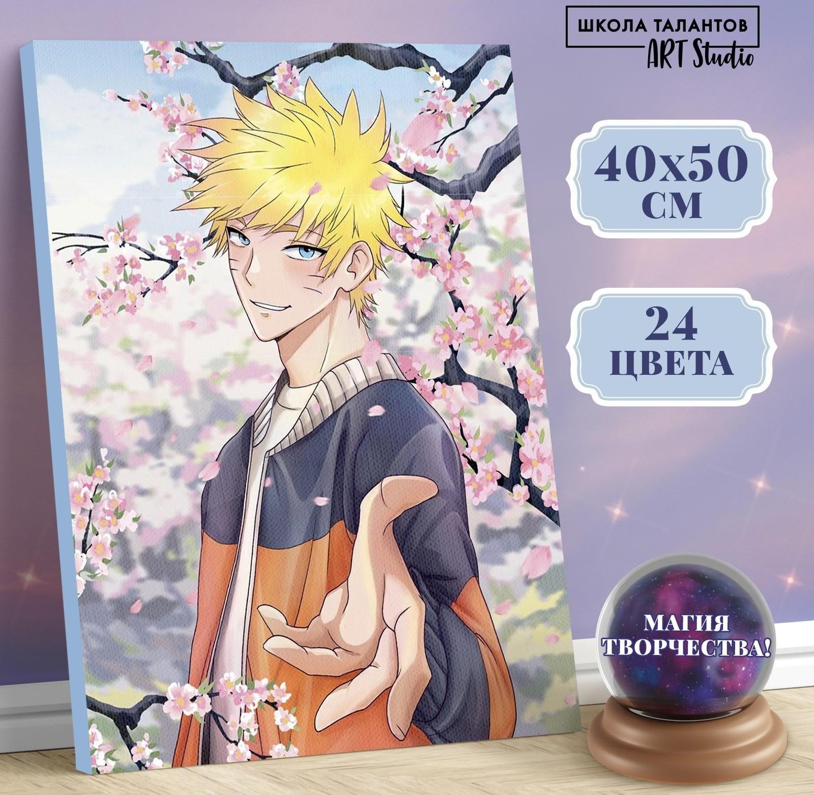 Картина по номерам на холсте с подрамником «Самурай в сакуре», 40х50 см