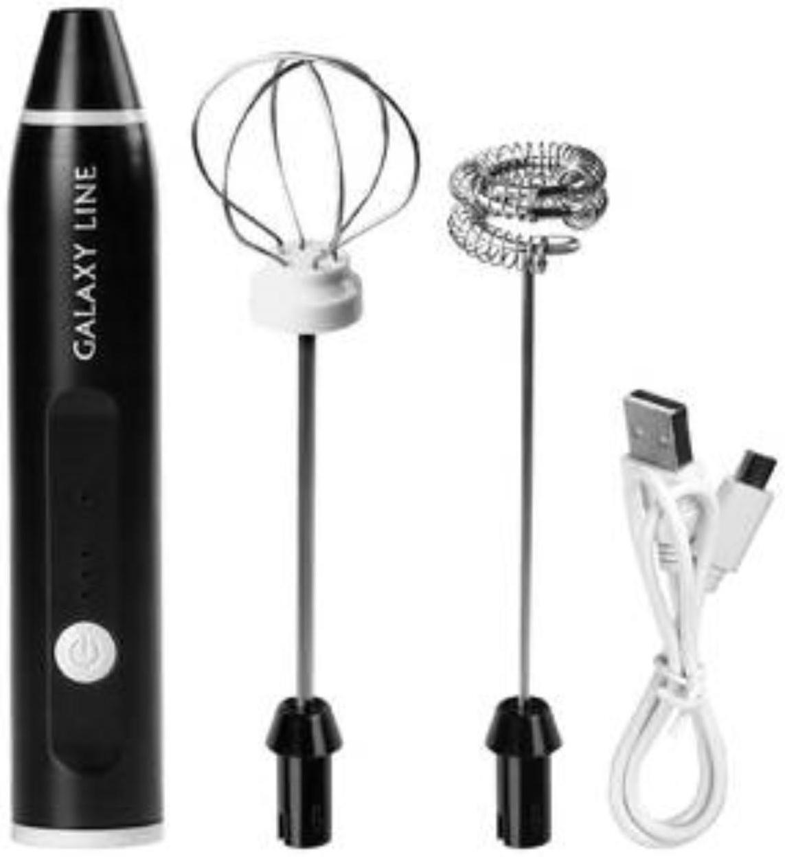 Капучинатор Galaxy GL 0791, 5 Вт, 0.4 л, 3 режима, чёрный