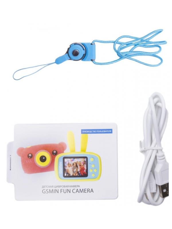Детский цифровой фотоаппарат с играми и встроенной памятью GSMIN Fun Camera Bear BT600060