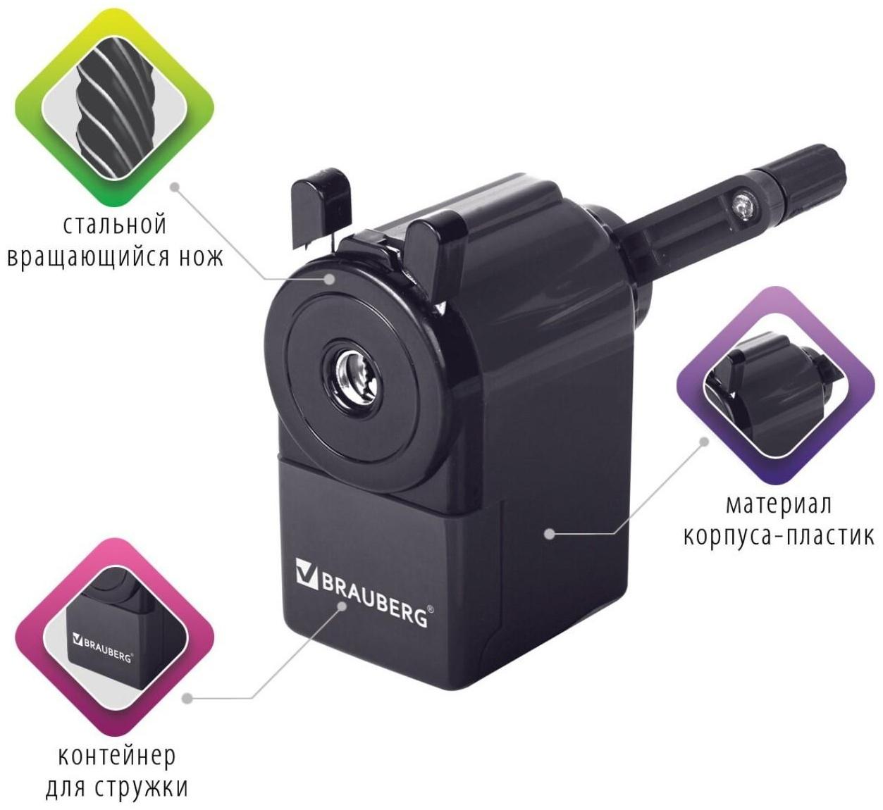 Точилка механическая BRAUBERG 