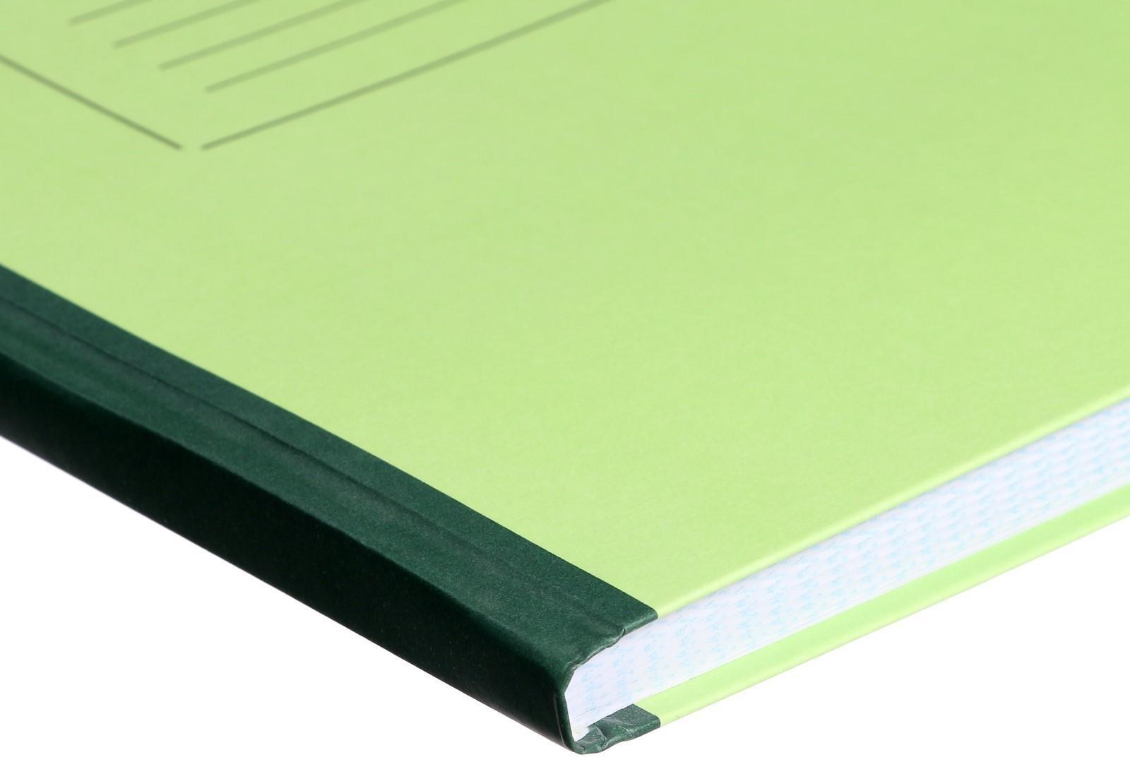 Книга учета, 128 листов, обложка картон 7Б, блок ОФСЕТ, клетка, цвет зеленый (имитация)