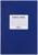 Книга учета, 144 листа, обложка бумвинил, блок ОФСЕТ, клетка, цвет синий, НАКЛЕЙКА