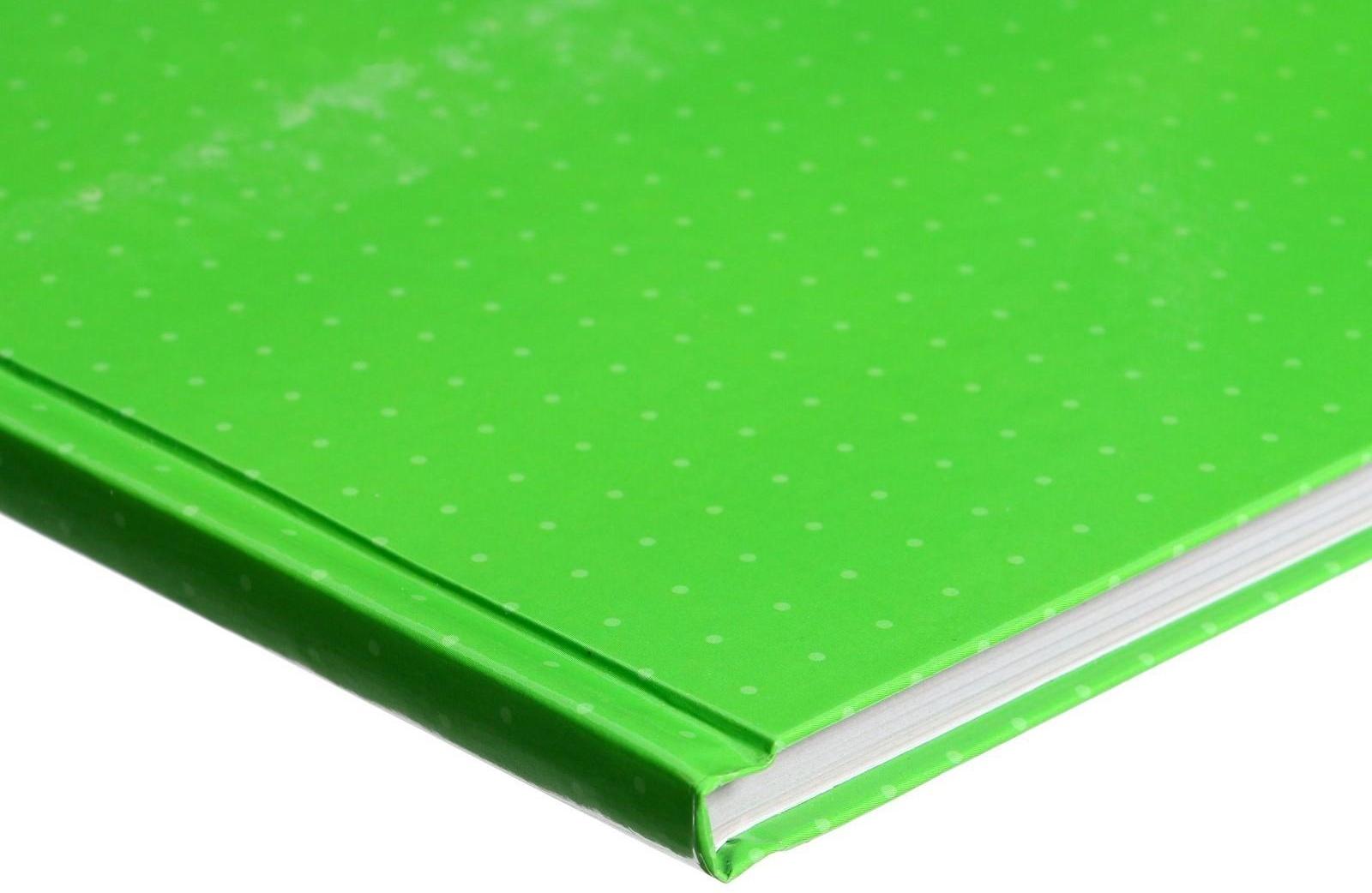 Книга учета, 96 листов, обложка картон 7БЦ, блок ГАЗЕТНЫЙ, линия, цвет зеленый