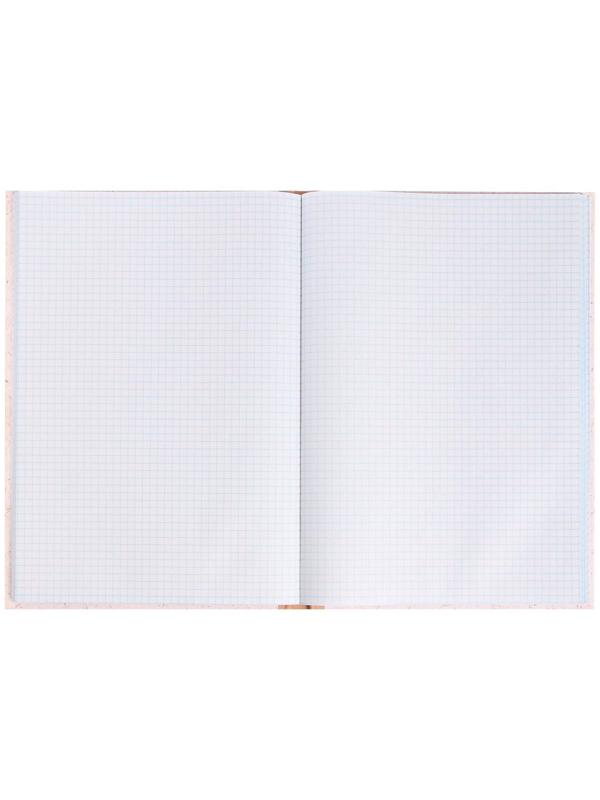 Книга учета, 96 листов, обложка картон 7Б, блок ГАЗЕТНЫЙ, клетка, имитация КРАФТА