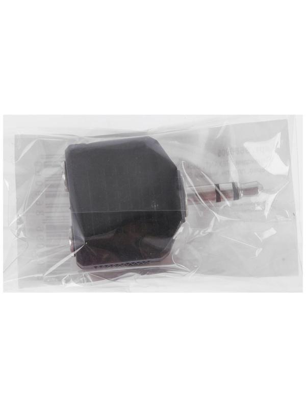 Переходник REXANT, Jack 3.5 (m) - 2xJack 3.5 (f), стерео, пластик, черный