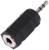 Переходник REXANT, 2.5 мм (m) - 3.5 мм (f), стерео, пластик, черный