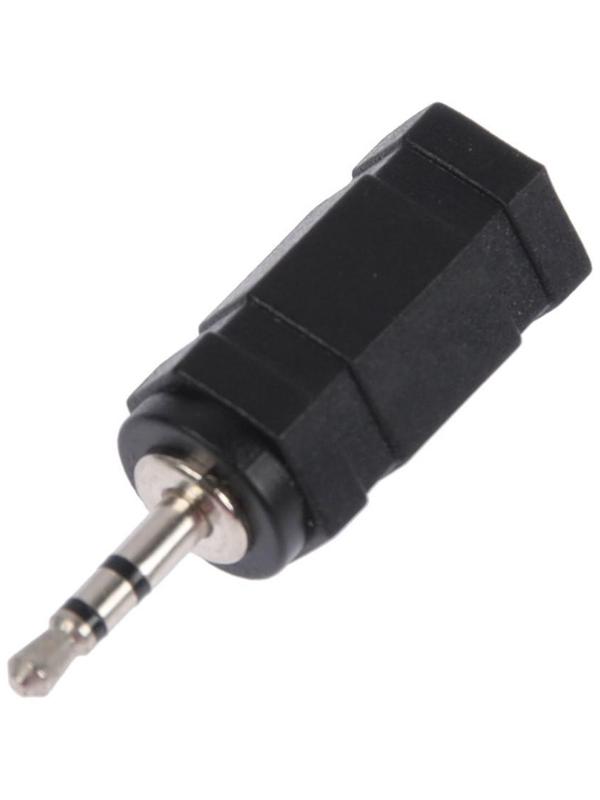Переходник REXANT, 2.5 мм (m) - 3.5 мм (f), стерео, пластик, черный