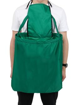 Фартук для сбора урожая, один карман на молнии, зелёный, «Кенгуру»
