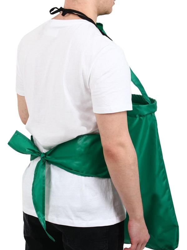 Фартук для сбора урожая, один карман на молнии, зелёный, «Кенгуру»