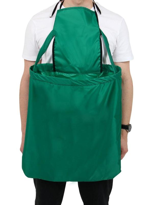 Фартук для сбора урожая, один карман на молнии, зелёный, «Кенгуру»