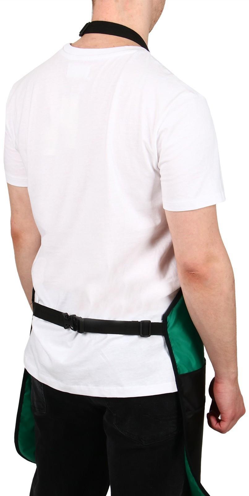 Фартук для инструментов, семь карманов, зелёно-чёрный