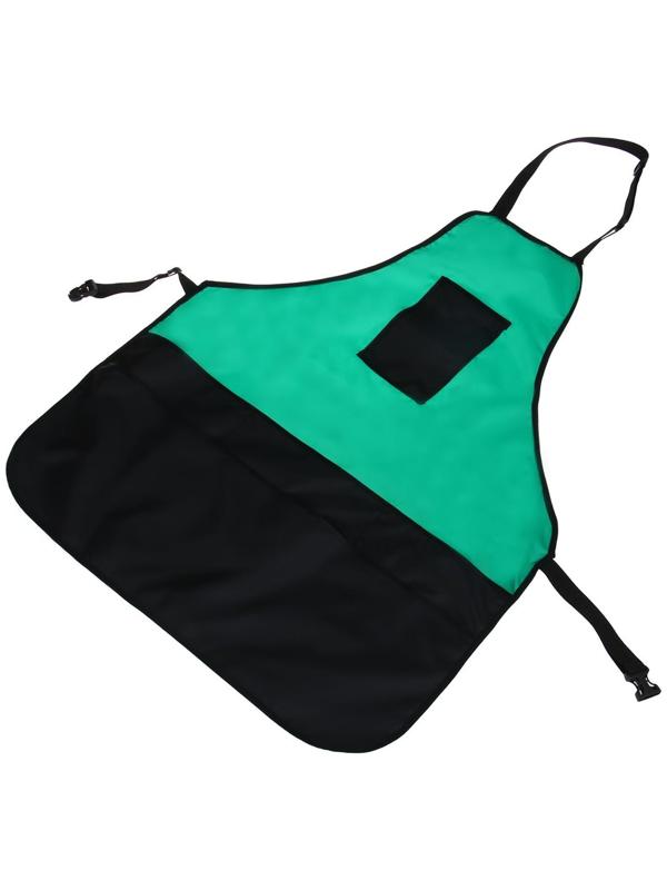 Фартук для инструментов, семь карманов, зелёно-чёрный