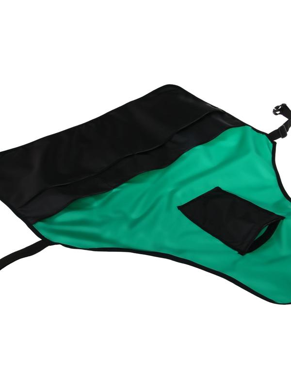 Фартук для инструментов, семь карманов, зелёно-чёрный