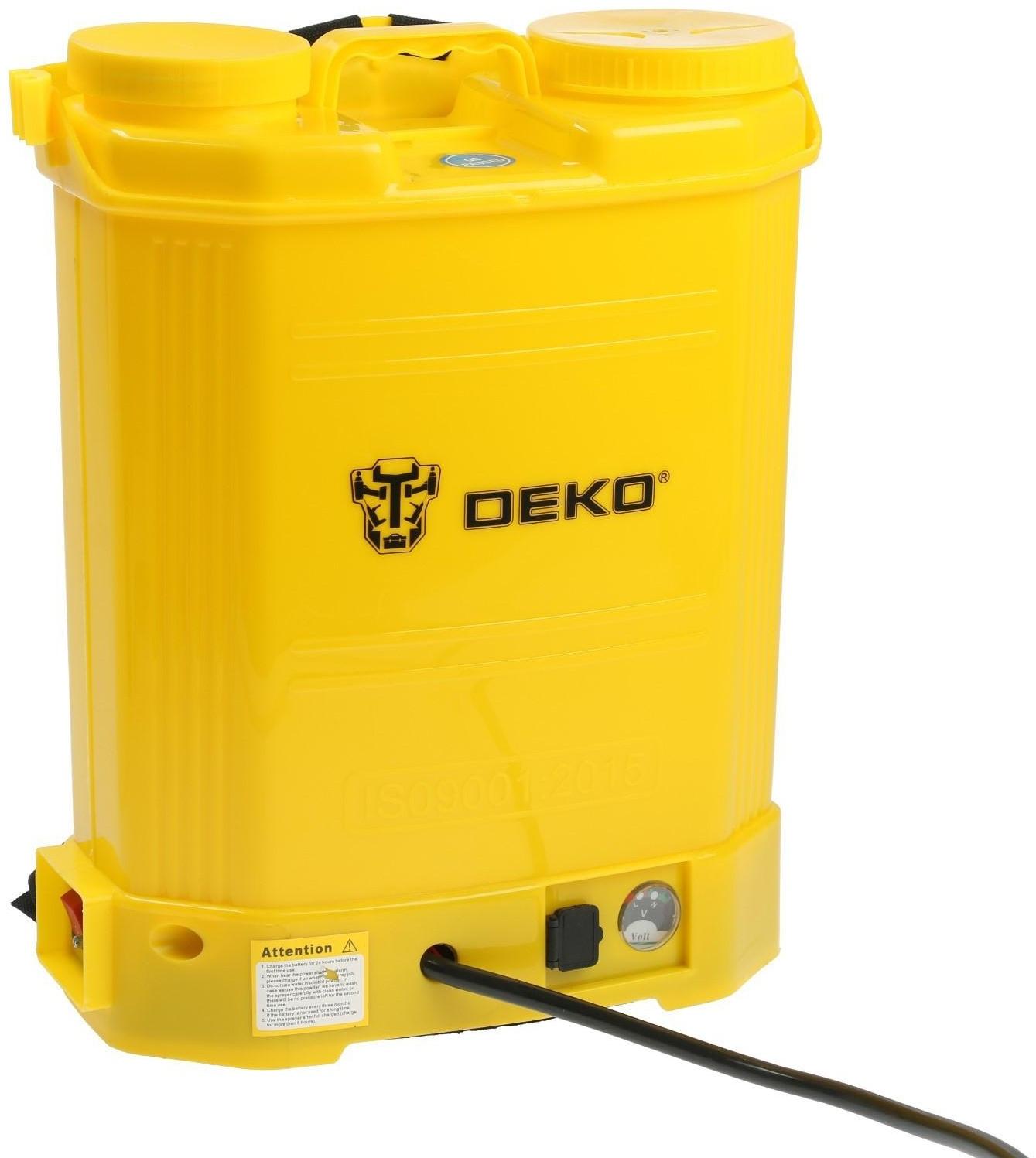 Опрыскиватель садовый DEKO DKSP10, аккумуляторный, 12 В, 16 л