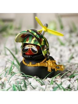 Утка с пропеллером черная, шлем хакки