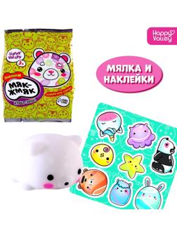 Игрушка-сюрприз «Мяк-жмяк: Мишки» с наклейками, МИКС