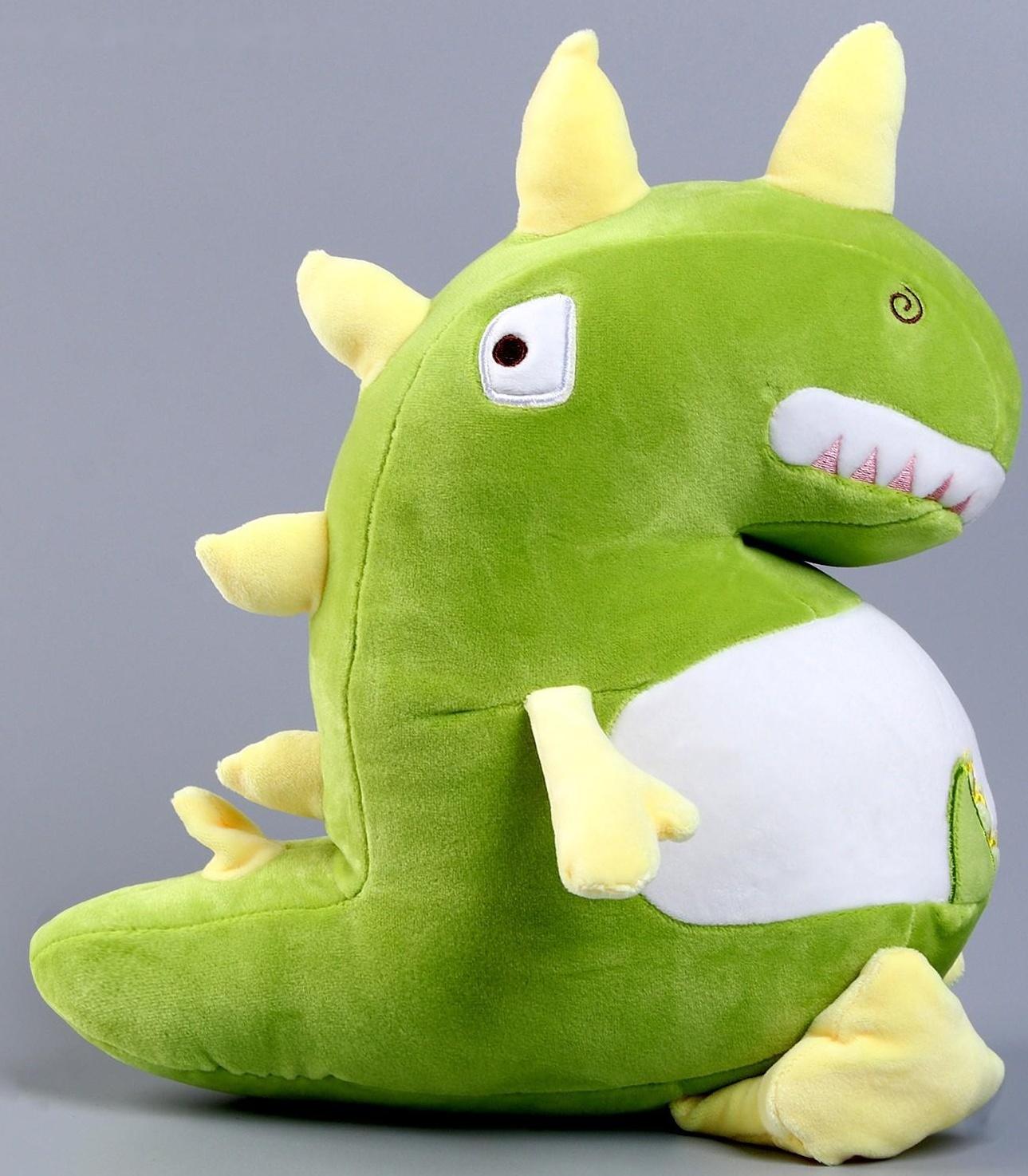 Мягкая игрушка «Динозаврик», 40 см, цвет зелёный