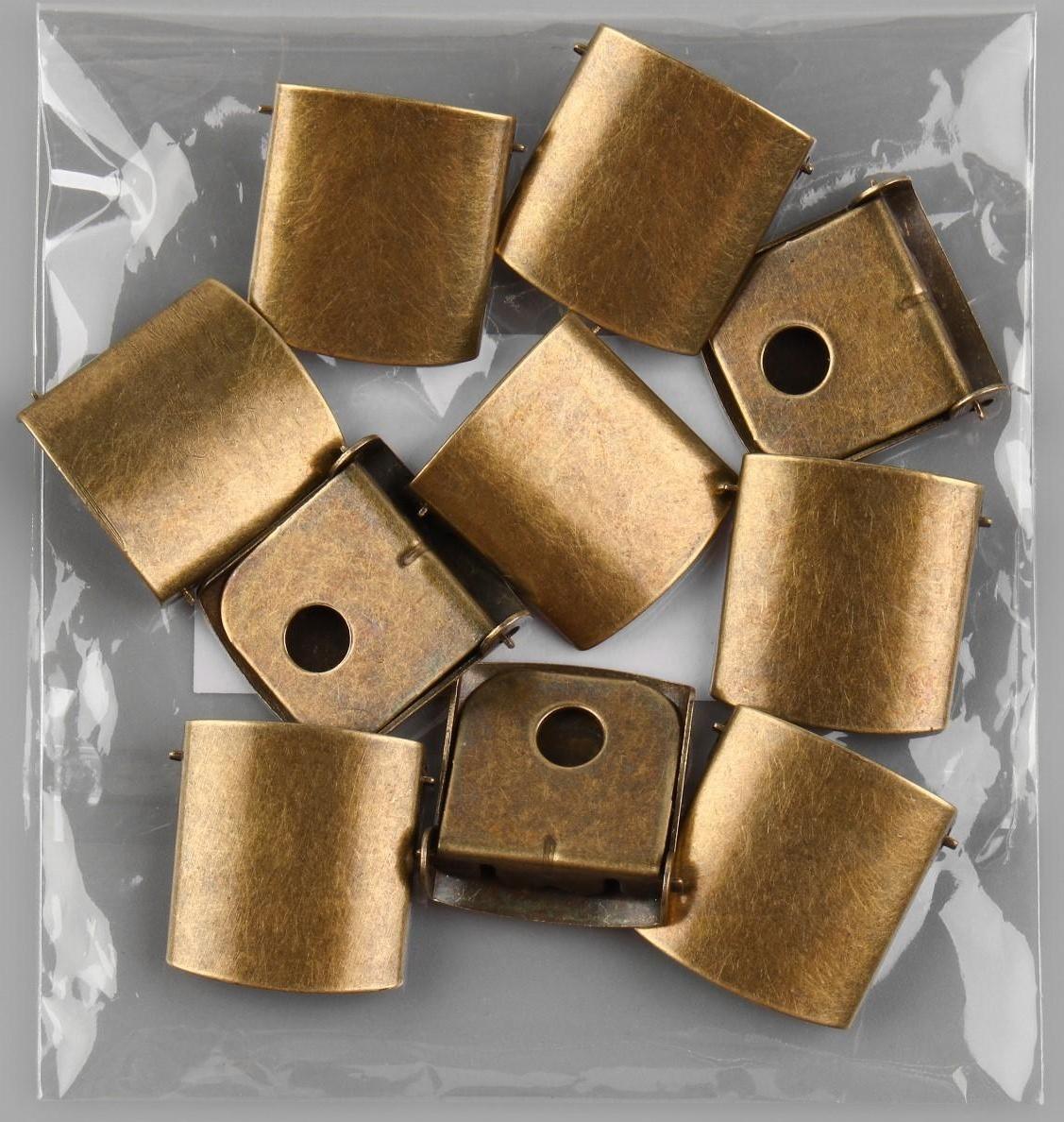 Застёжка для бейсболки, 21 × 20 см, цвет антик