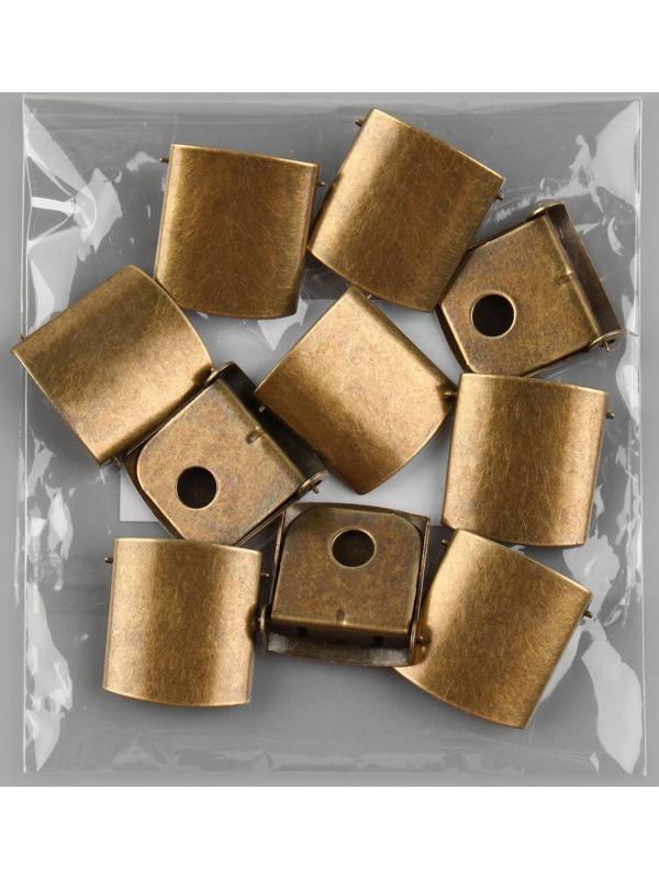 Застёжка для бейсболки, 21 × 20 см, цвет антик