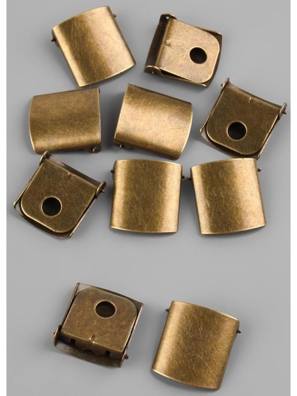 Застёжка для бейсболки, 21 × 20 см, цвет антик