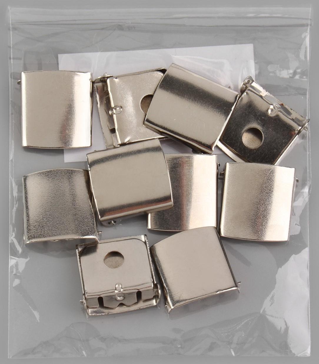 Застёжка для бейсболки, 21 × 20 см, цвет никель