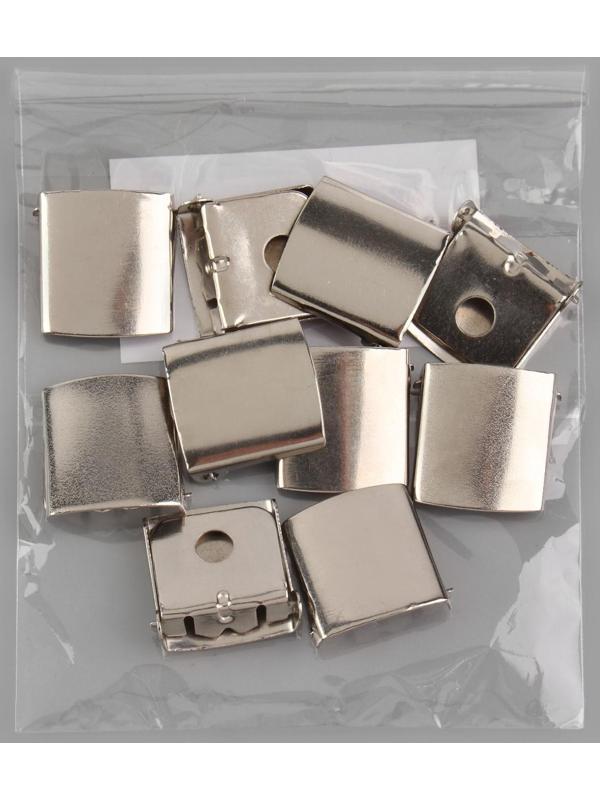 Застёжка для бейсболки, 21 × 20 см, цвет никель