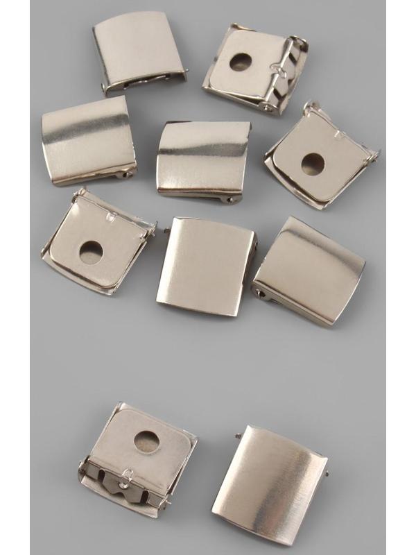 Застёжка для бейсболки, 21 × 20 см, цвет никель