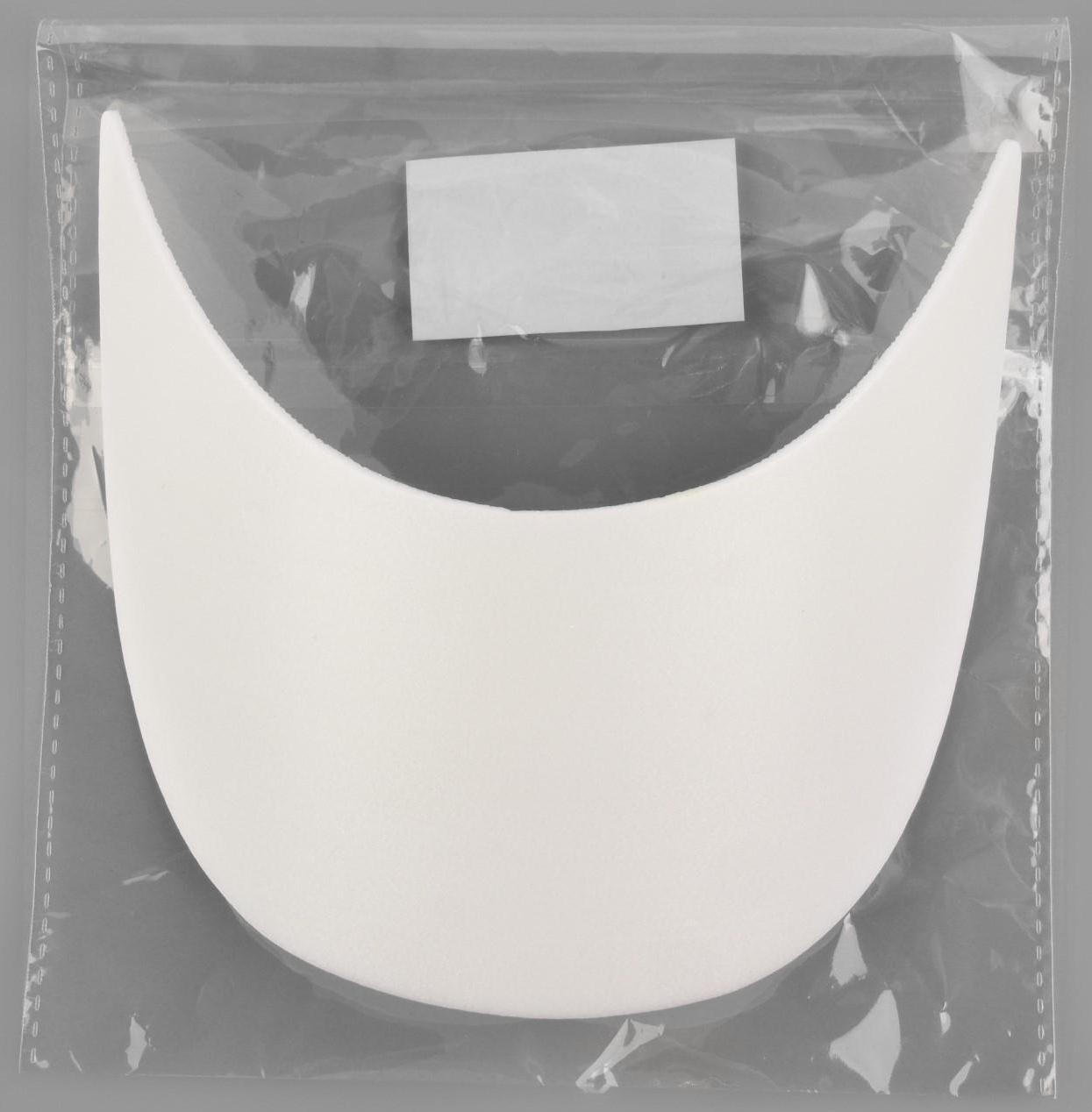 Козырёк для кепки, 7,5 × 18 × 5,5 см, цвет белый