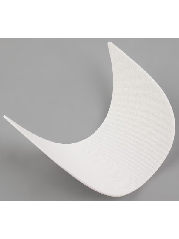 Козырёк для кепки, 7,5 × 18 × 5,5 см, цвет белый