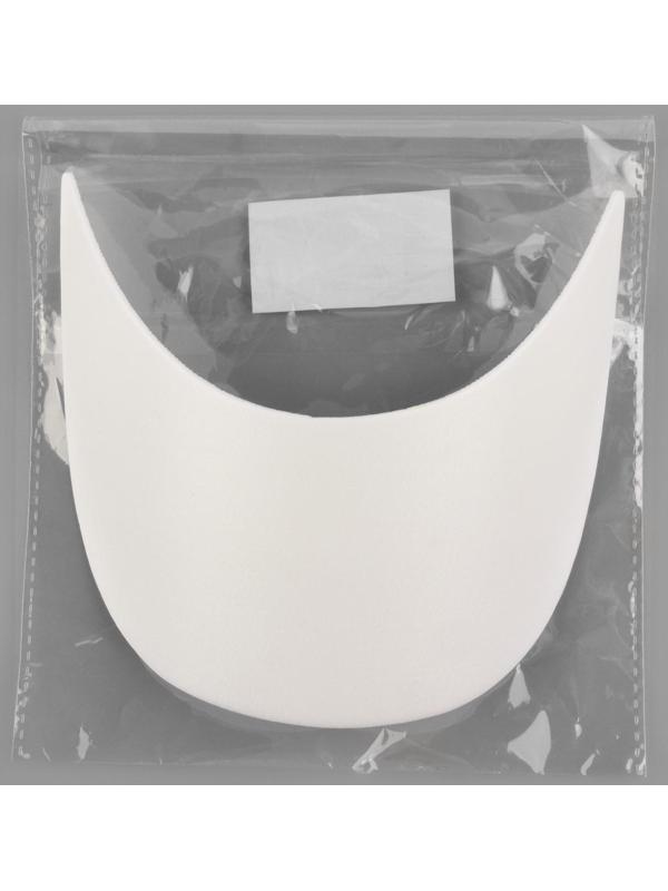 Козырёк для кепки, 7,5 × 18 × 5,5 см, цвет белый
