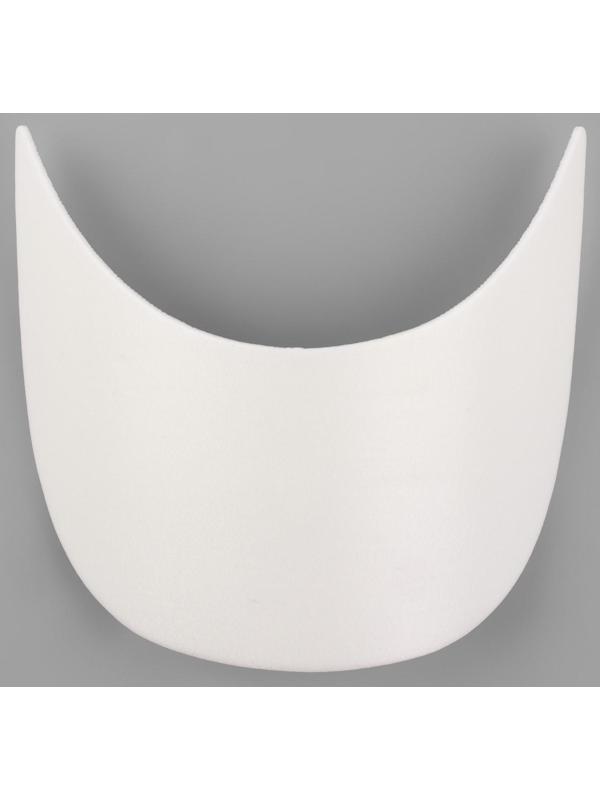 Козырёк для кепки, 7,5 × 18 × 5,5 см, цвет белый