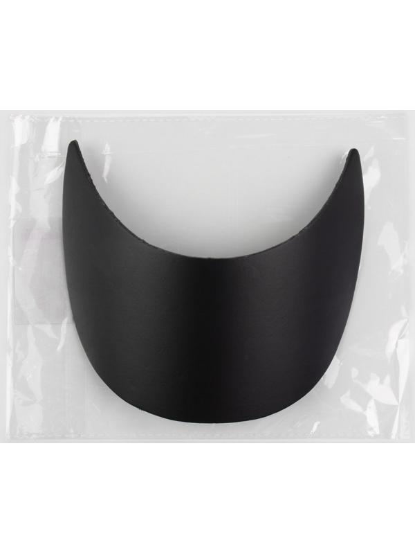 Козырёк для кепки, 7,5 × 18 × 5,5 см, цвет чёрный