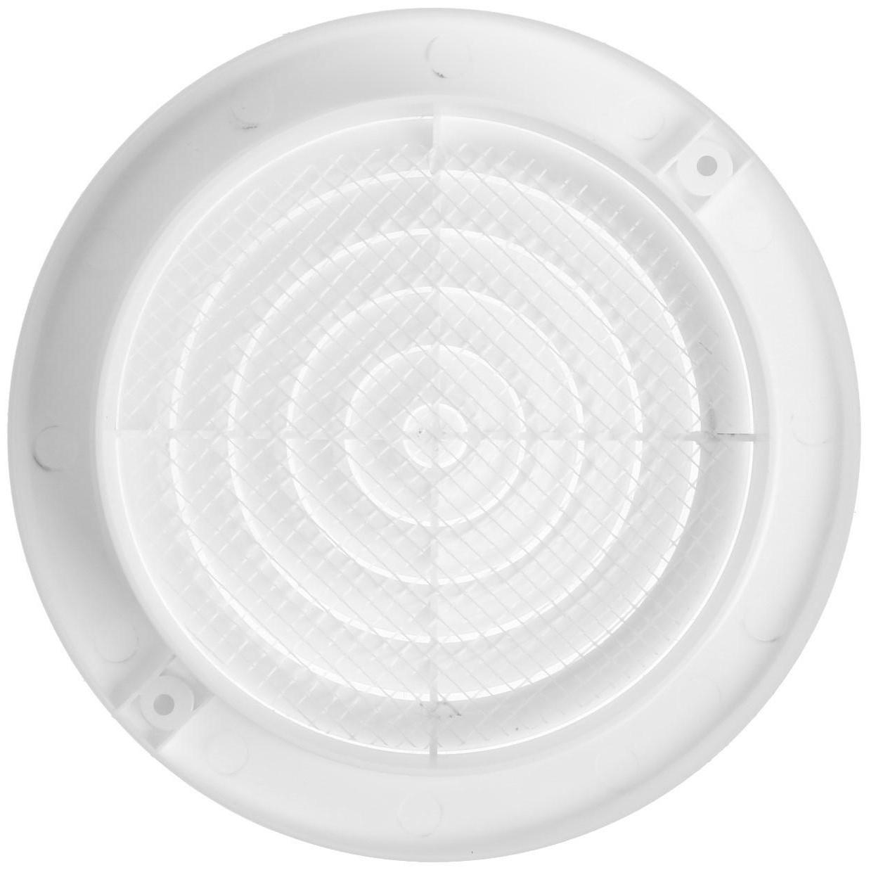 Диффузор ZEIN Люкс Л125ДФ, d=125/160 мм, с фланцем, неразъемный, пластик, белый