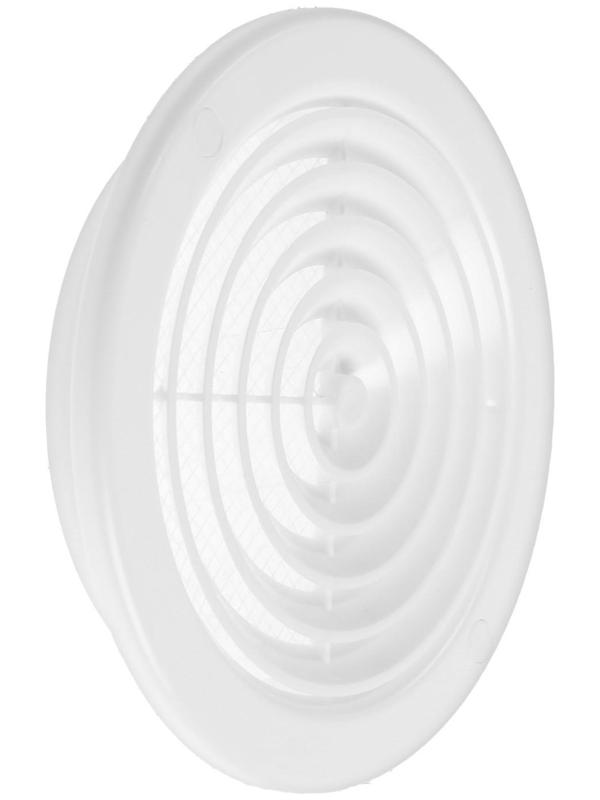 Диффузор ZEIN Люкс Л125ДФ, d=125/160 мм, с фланцем, неразъемный, пластик, белый