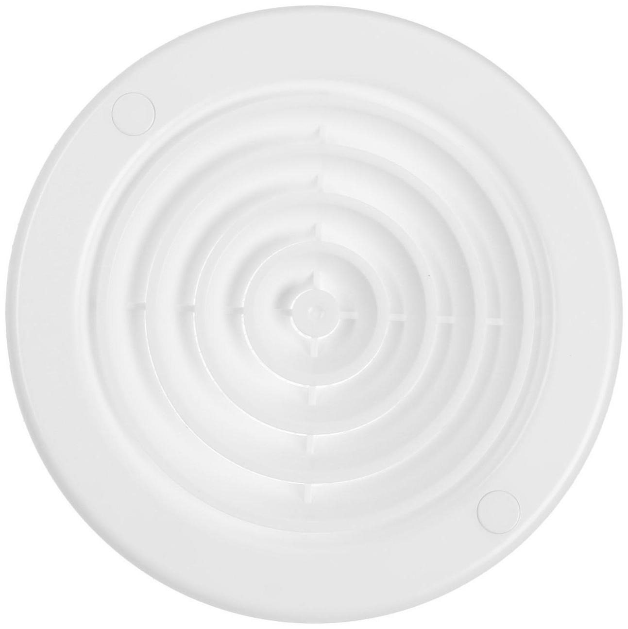 Диффузор ZEIN Люкс Л100ДФ, d=100/130 мм, с фланцем, неразъемный, пластик, белый