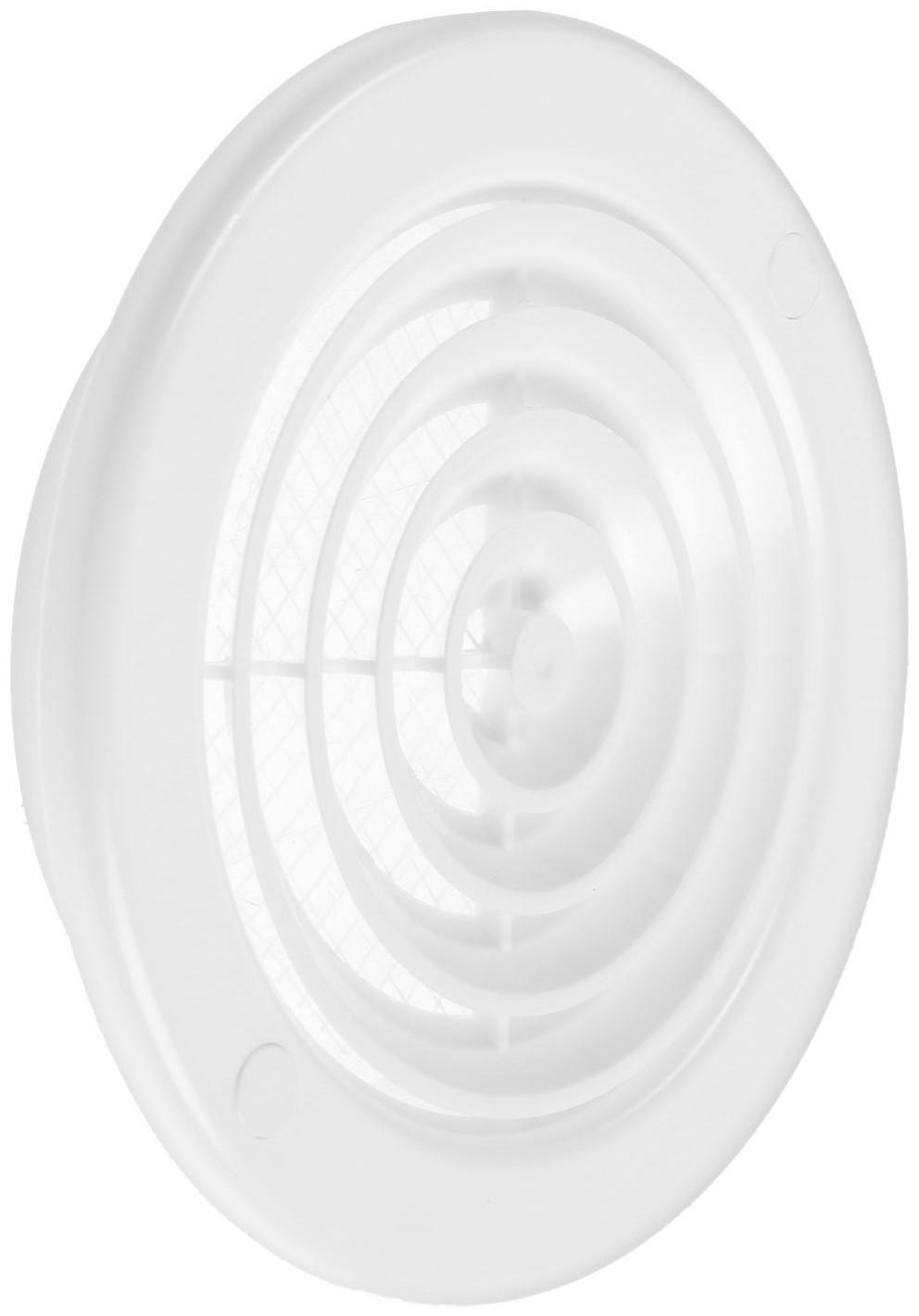 Диффузор ZEIN Люкс Л100ДФ, d=100/130 мм, с фланцем, неразъемный, пластик, белый