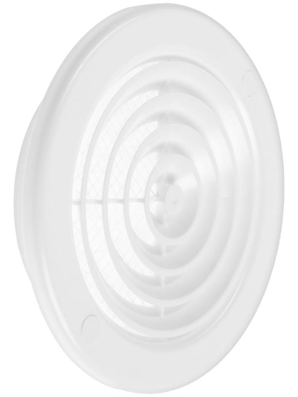 Диффузор ZEIN Люкс Л100ДФ, d=100/130 мм, с фланцем, неразъемный, пластик, белый