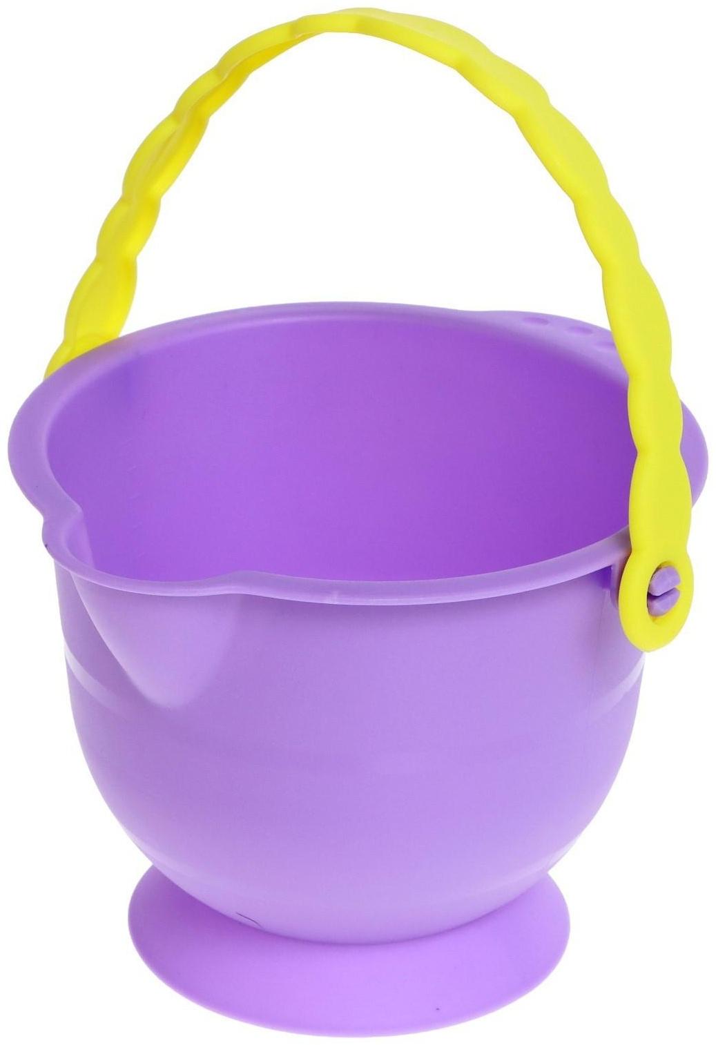 Песочный набор в сетке: ведёрко, лопатка, сито, кораблик, 2 формочки, МИКС