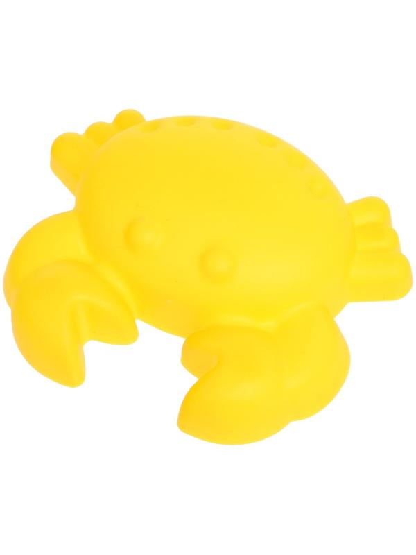 Песочный набор в сетке: ведёрко, лопатка, сито, кораблик, 2 формочки, МИКС