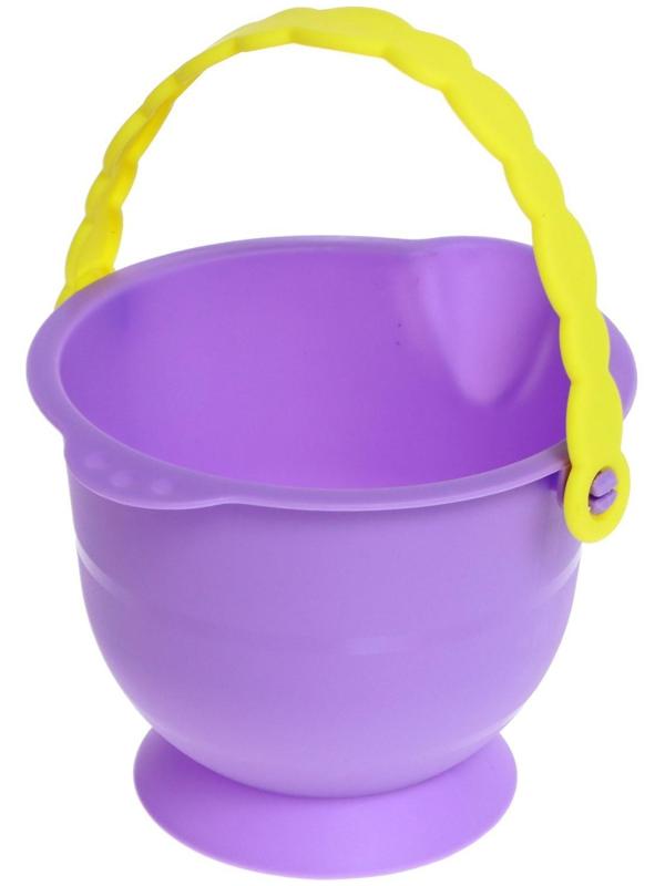 Песочный набор в сетке: ведёрко, лопатка, сито, кораблик, 2 формочки, МИКС