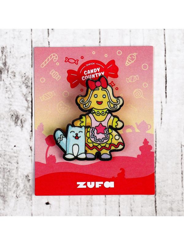 Деревянный значок «Мисс Пря»