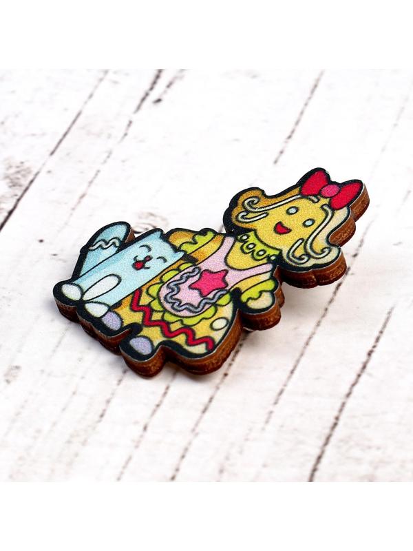 Деревянный значок «Мисс Пря»