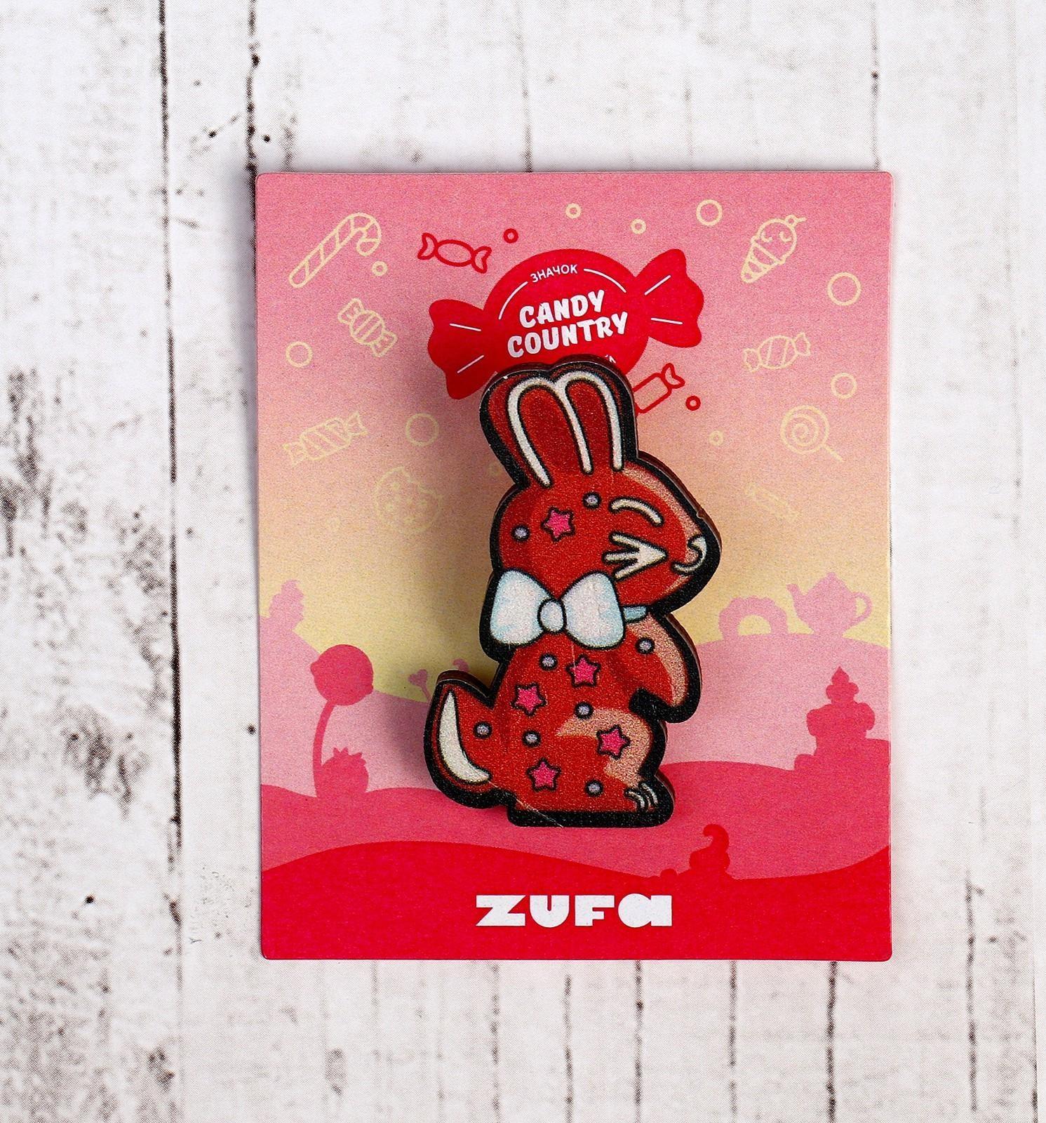 Деревянный значок «Заяц»