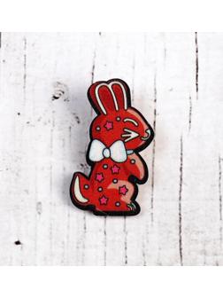 Деревянный значок «Заяц»