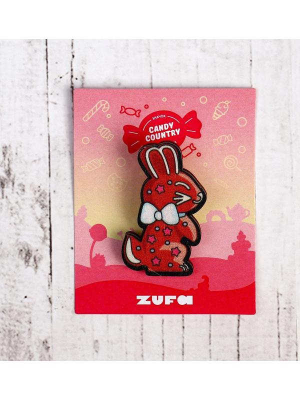 Деревянный значок «Заяц»