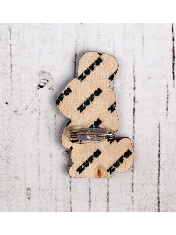 Деревянный значок «Заяц»